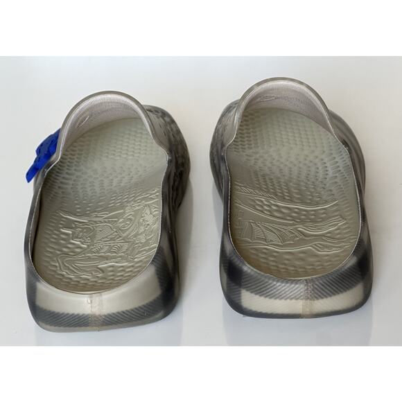 Burberry Mens Stingray Rubber Lichen IP Check Sandals 12 (45) 8088962 NIB $550 main image 4